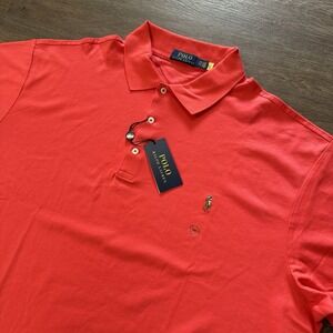 NWT Polo Ralph Lauren Red Classics Polo Flesh Pony Men's Size 2XB‎ Preppy